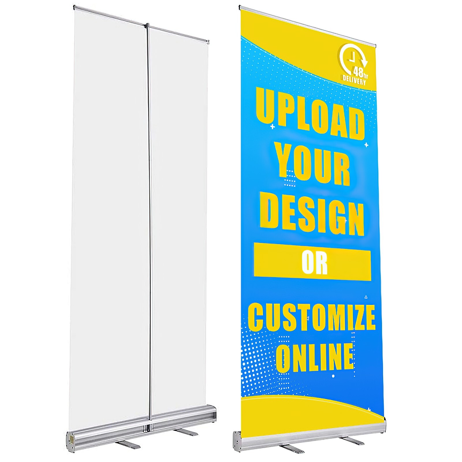 Custom Retractable Banner with Aluminum Frame For Events, Promotion  Advertising