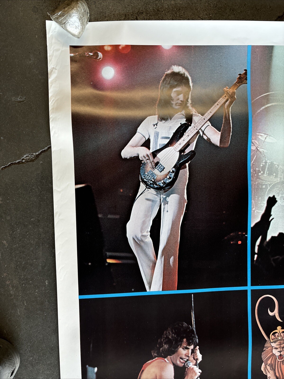 Queen collage large Poster Vintage 1977 rock 42" x58" C2072