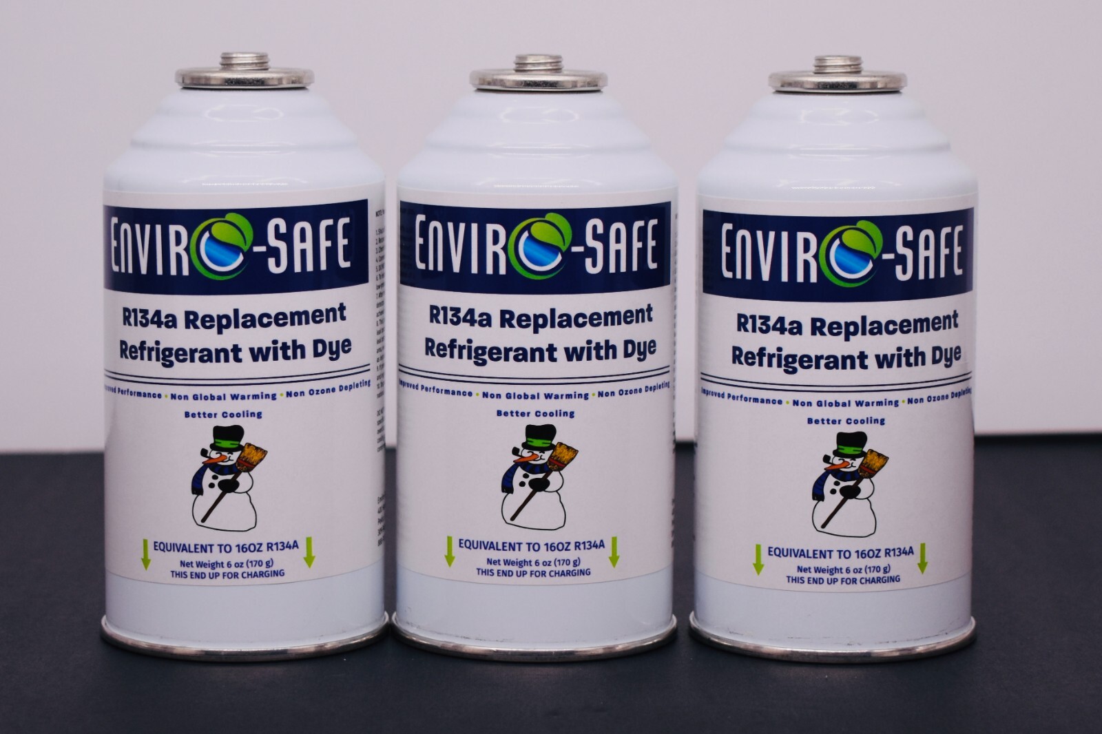 R134a Replacement Refrigerant with dye- CASE OF  3 CANS!