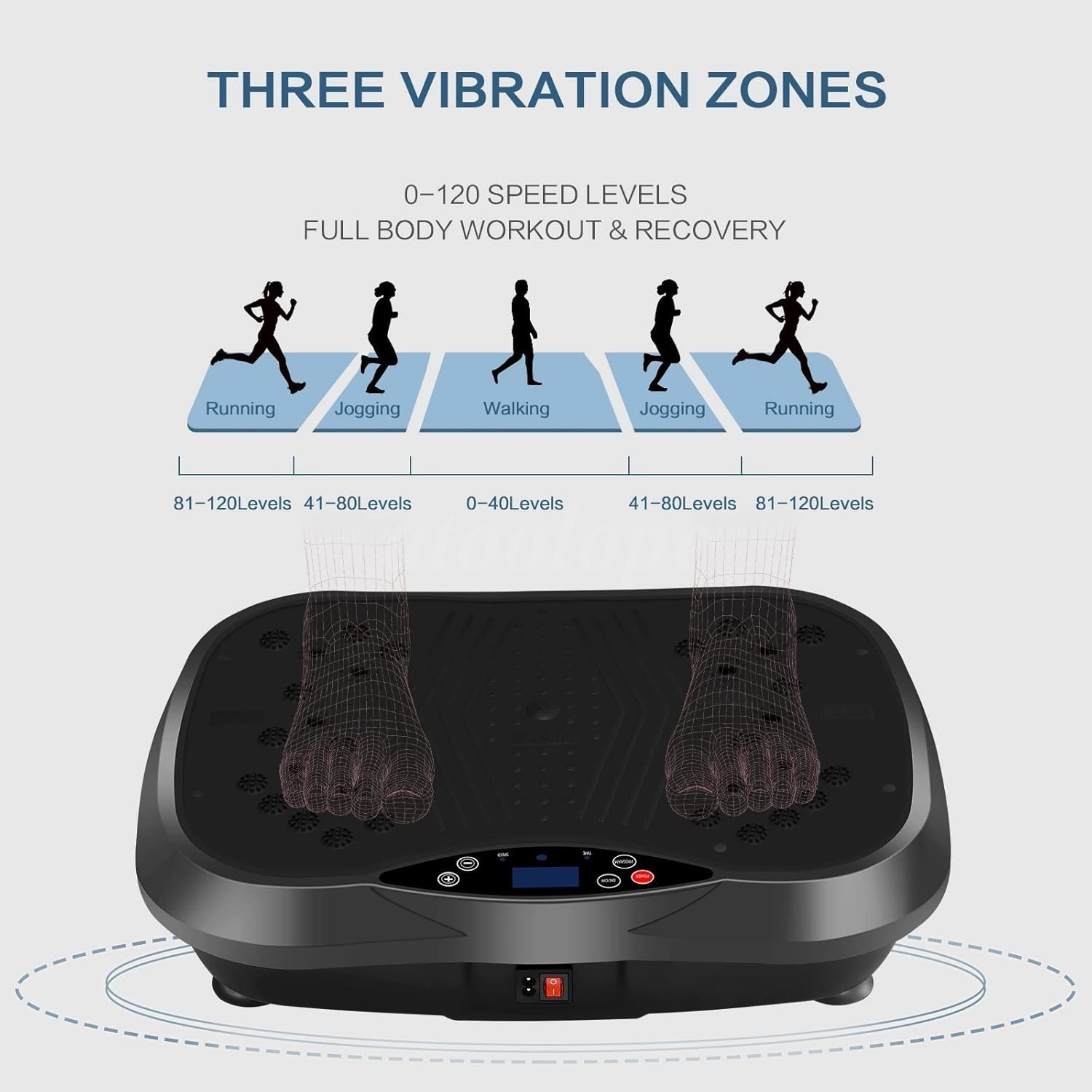 NEW Vibration Plate Exercise Machine Vibrate Platform Whole Body Workout Fitness