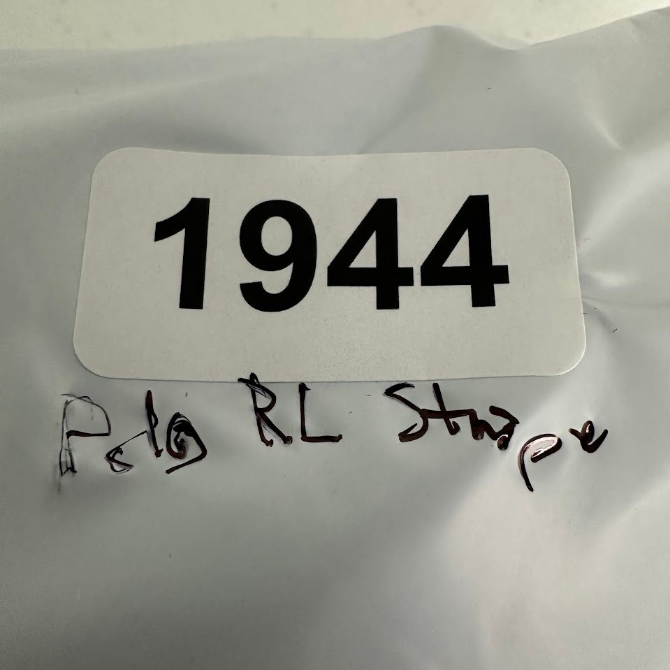 Polo Ralph Lauren Mens Medium Striped Quarter Zip Pullover Cotton Sweater Cream