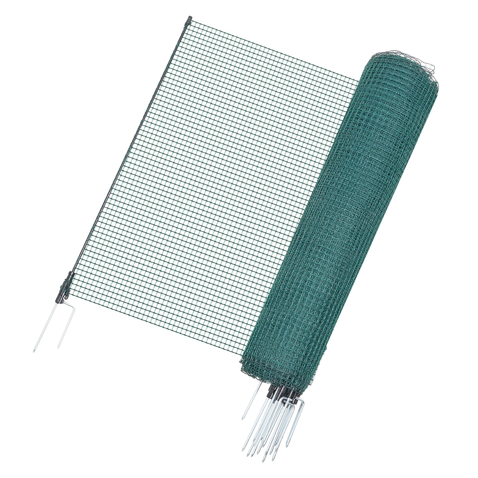 VEVOR Non Electric Fence with Posts 3' x 98.4' Plastic Safety Mesh Fence Netting