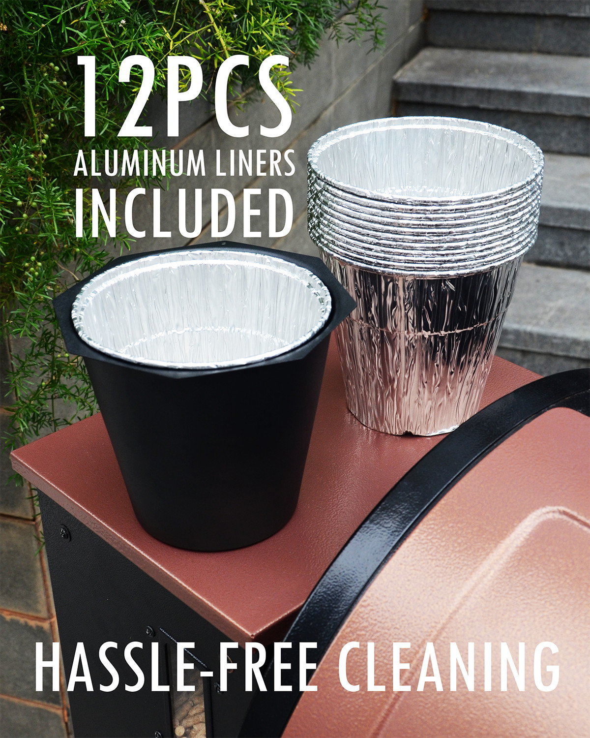 Upgraded Grease Bucket with Lid, Drip Bucket for Traeger, Pit Boss, Z Grills