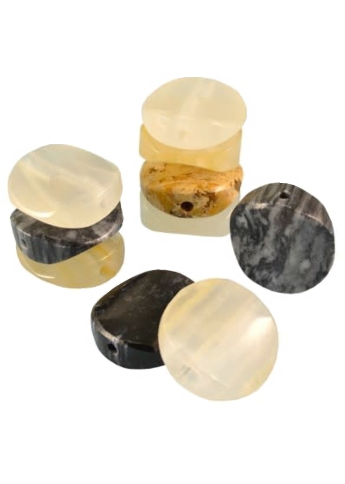 ONYX ROUND SMOKING STONE CARVED CIGARETTE HOLDER 1.75"