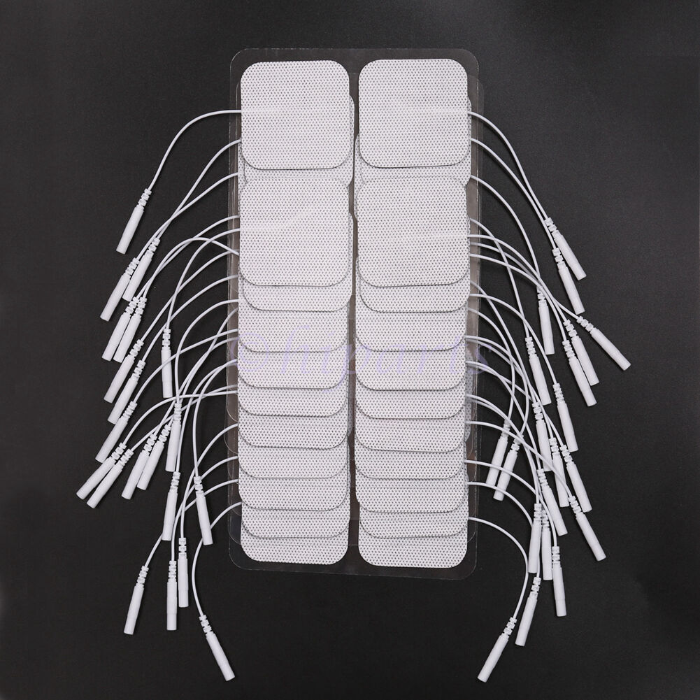 40 TENS Electrode Pads EMS Replacement Unit 7000 3000 2x2 Muscle Stimulator BULK