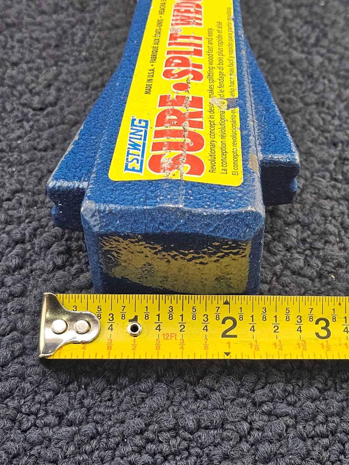 ESTWING E5 Sure Split Wedge Wood Splitting Tool with Forged Steel 5-Pound - Blue