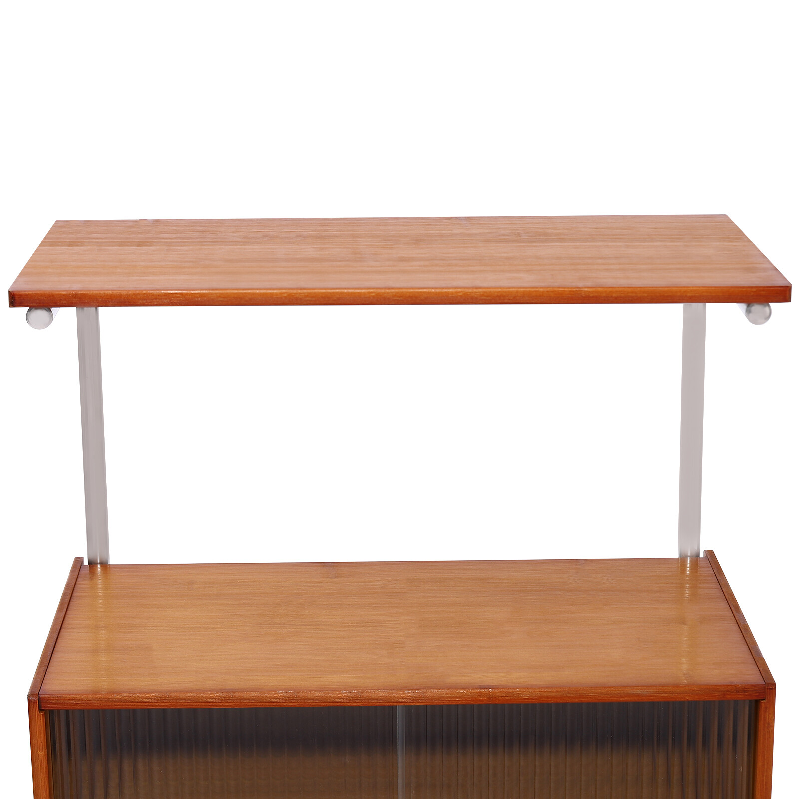 Microware Stand Kitchen Island Storage Cabinet with Open Shelves & Doors