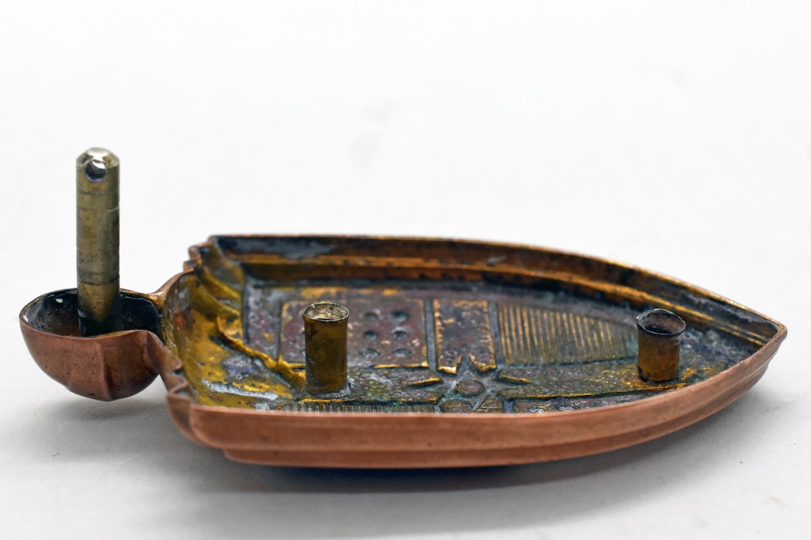 Original 1946 1947 1948 1949 Lincoln Hood Emblem / Badge - Vintage