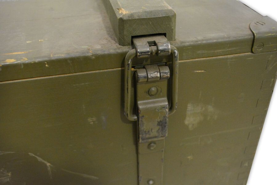 Vintage Swiss Army EN50-A Field Telephones, 4 Phones and Crate