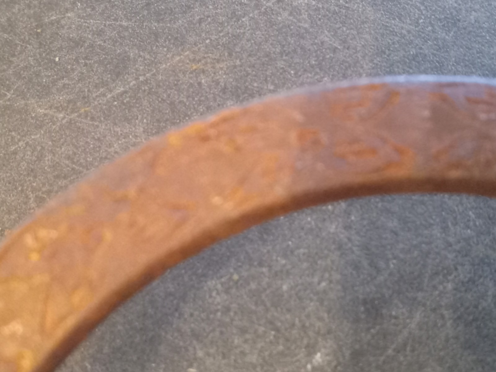 loose ring snaffle bit 5 in copper inlaid mouth sweet iron