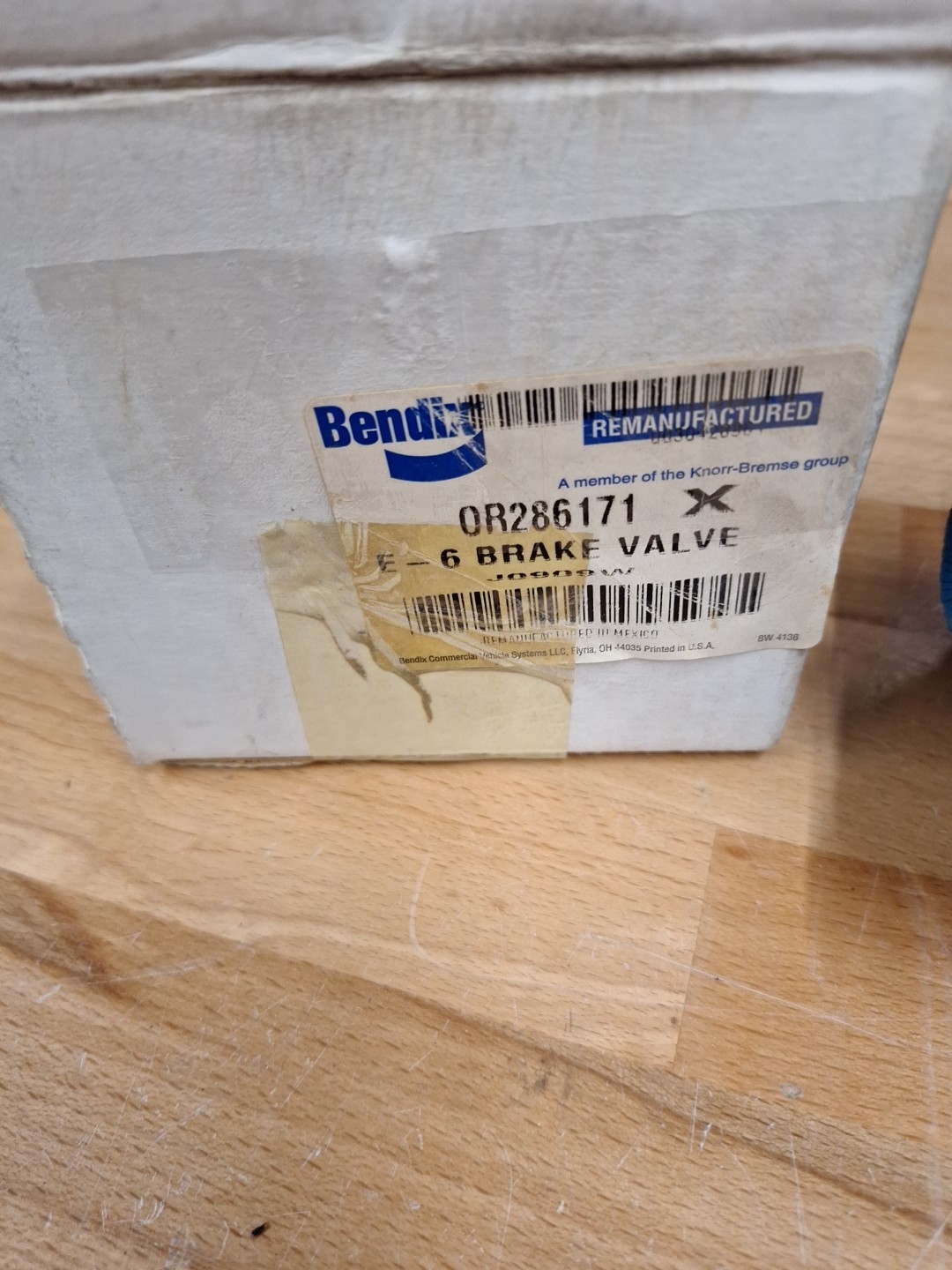 Bendix OR286171 reman Brake Valve NOS