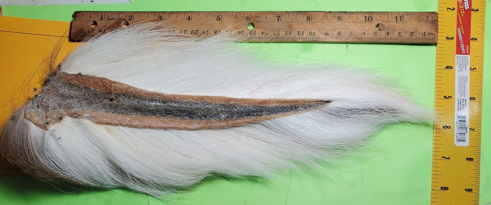 4x Bucktail- Natural White - 4 Inch Hair