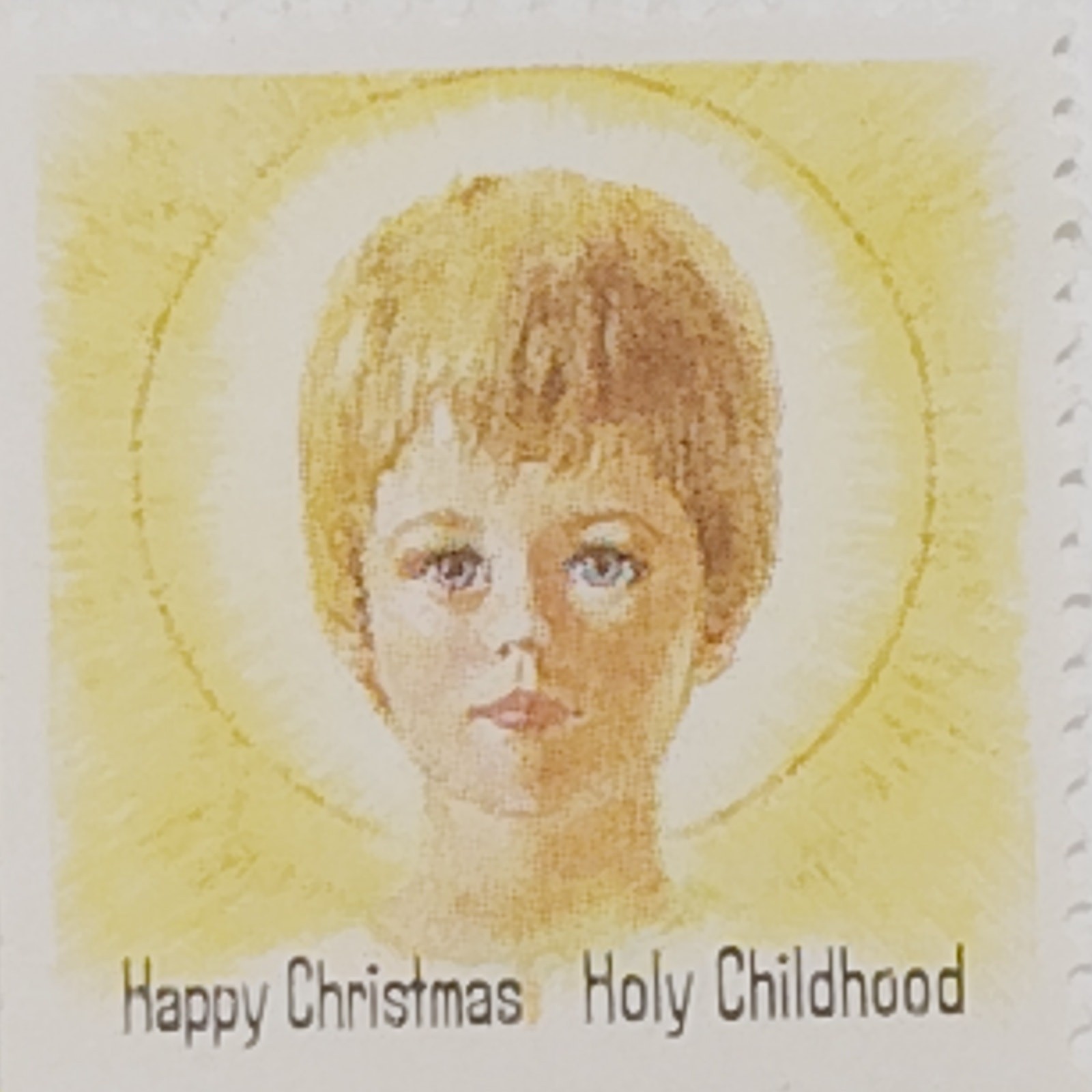 1964 Happy Christmas Holy Childhood – 5 MNH Religious Charity Stamps, Cinderella