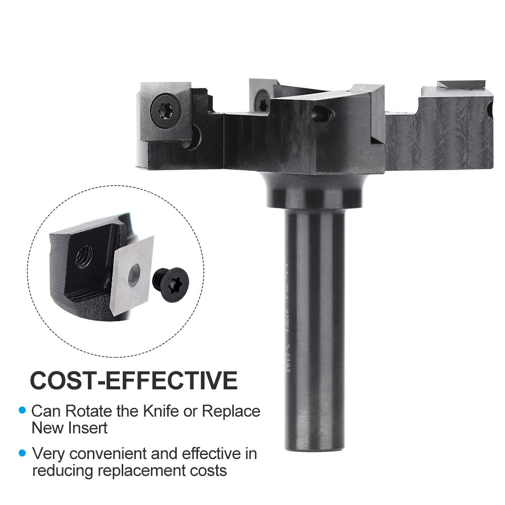 CNC Spoilboard Surfacing Router Bit 1/2" Shank Slab Flattening Wood Planer Bit
