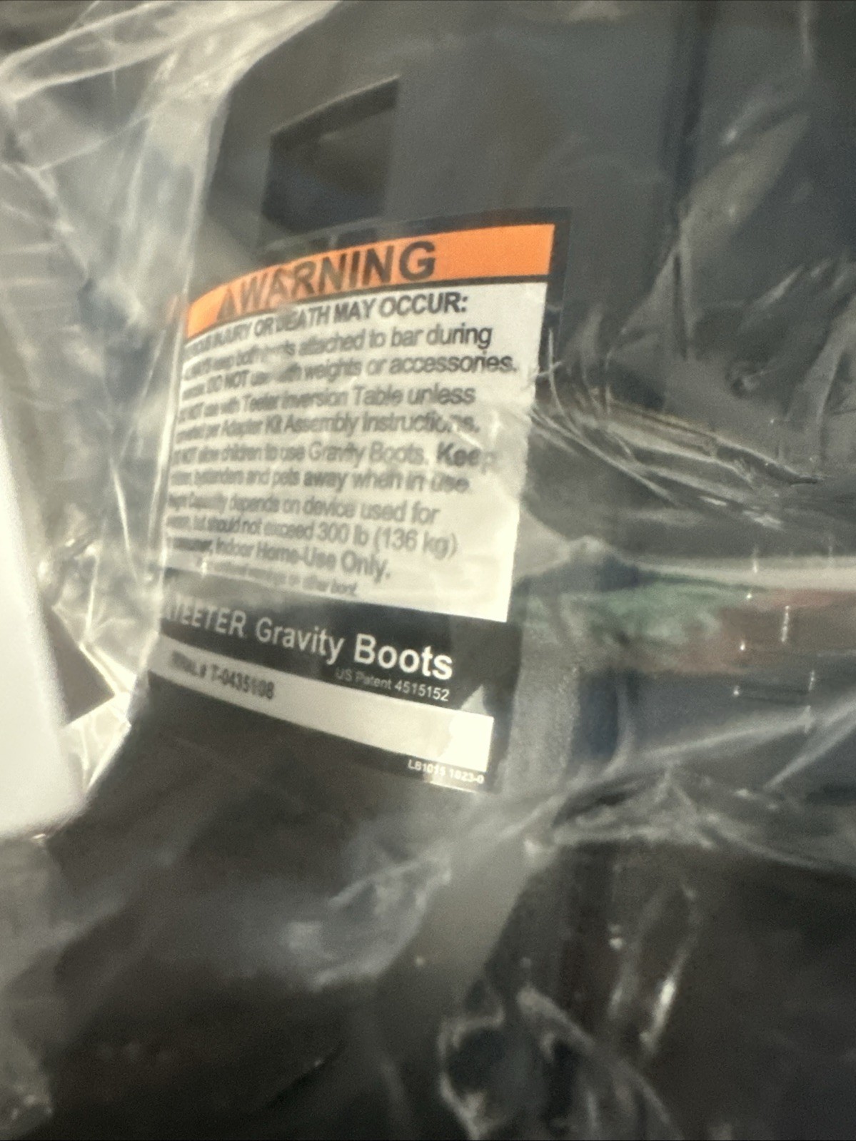 Teeter EZ-Up Gravity Boots for Inversion Decompression Stretching OPEN BOX