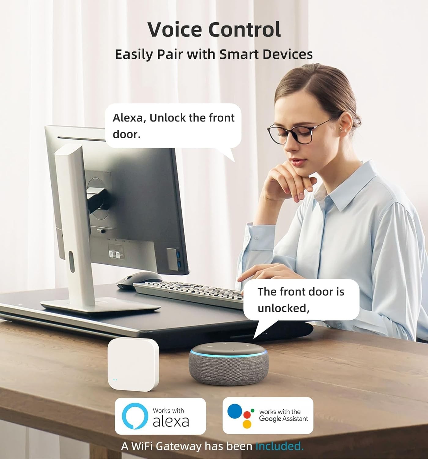 HEANTLE Smart Door Lock WiFi Fingerprint Keyless Entry Digital Keypad Deadbolt