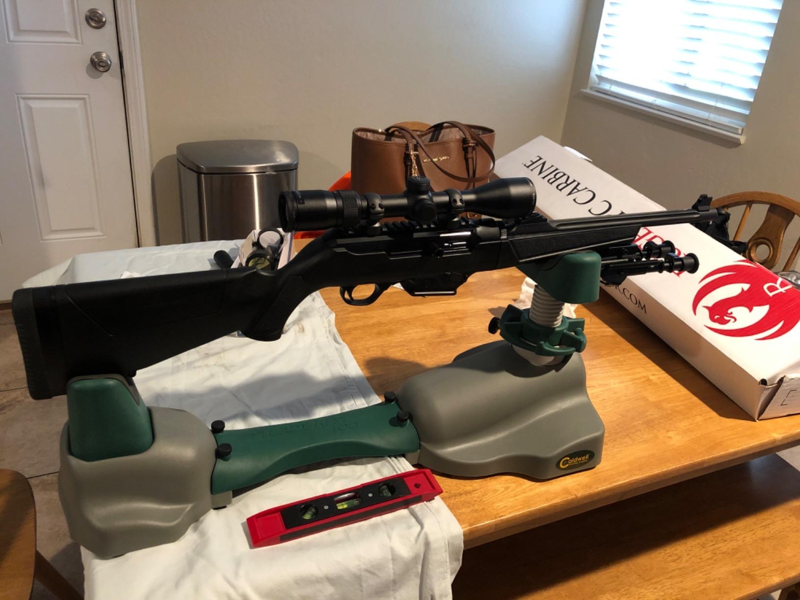 Ambidextrous Steady Rest Sighting In Firearms Rifles Pistol Shooting Stab Holder