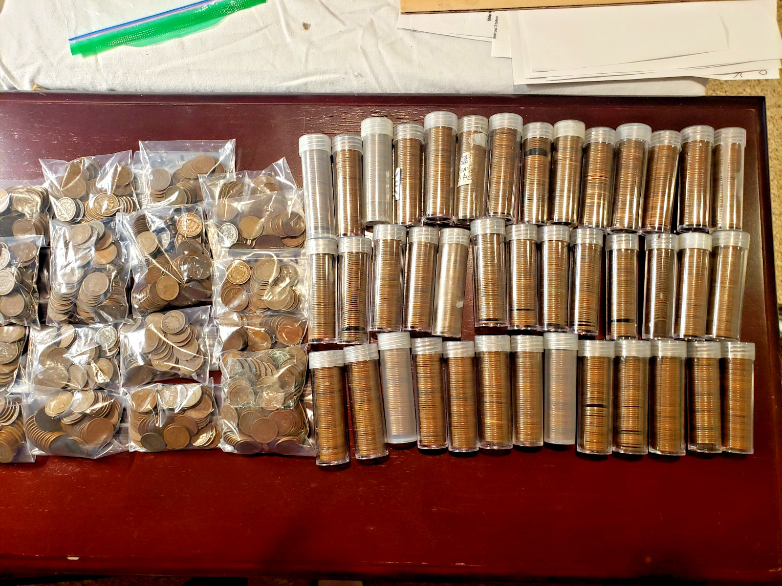 100 - INDIAN HEAD CENTS, SOLID GOOD GRADE, MIXED DATE COINS - FREE SHIPPING