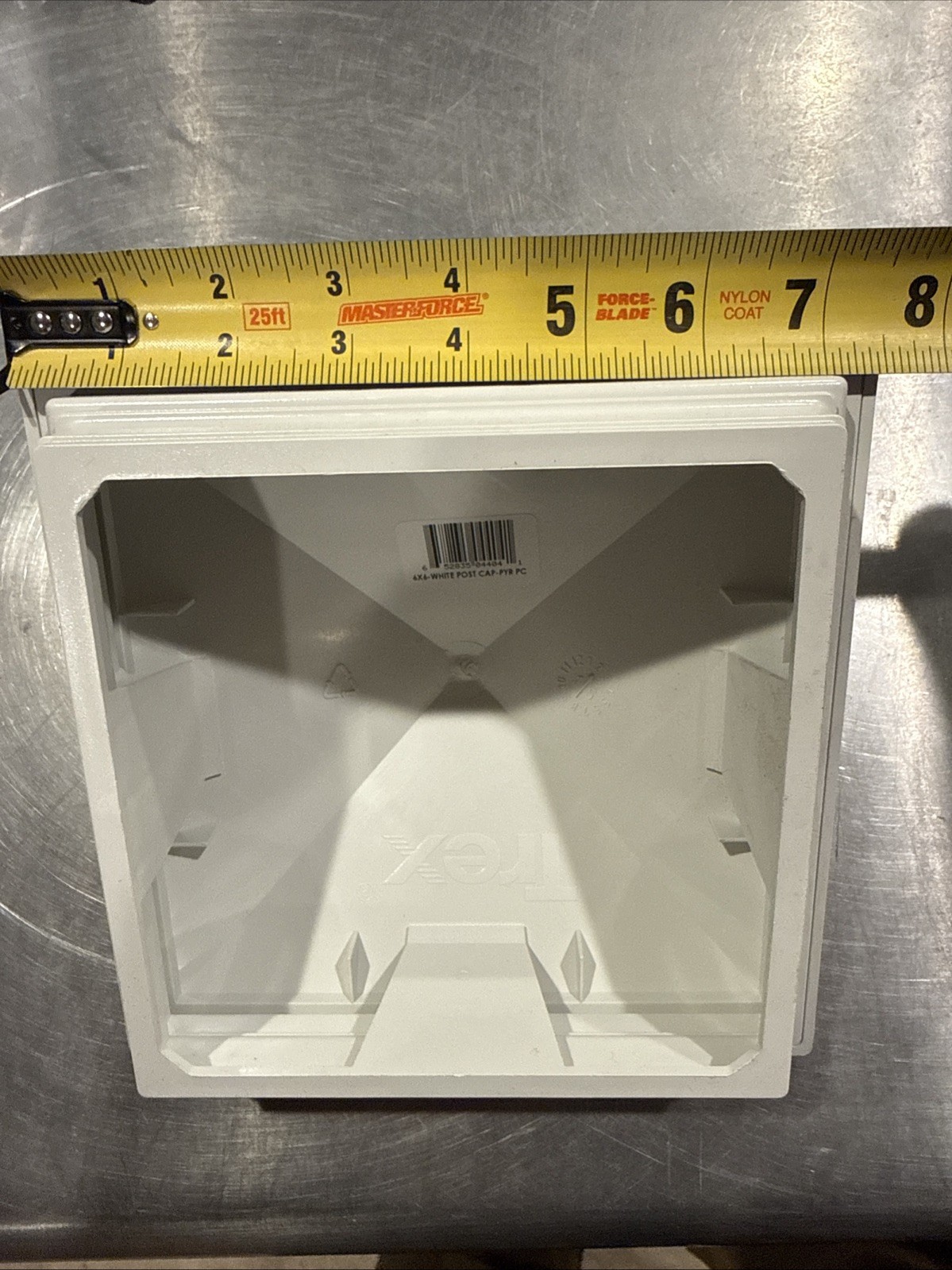 TREX DECKING WHITE 6 X 6 PYRAMID POST SLEEVE CAP 5.5 X 5.5 INSIDE PRWPYCAP6X6