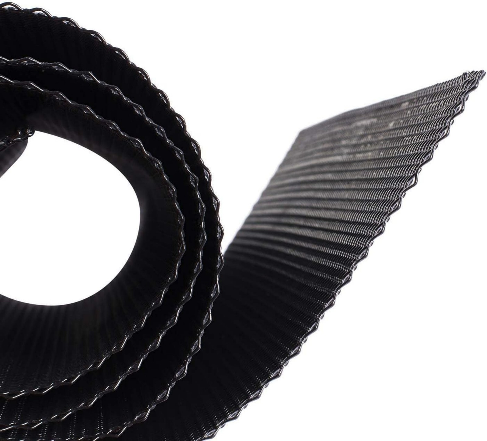 Universal Car Grill Mesh 40" x 13", Black-Painted 3 x 6mm Rhombic Hole black