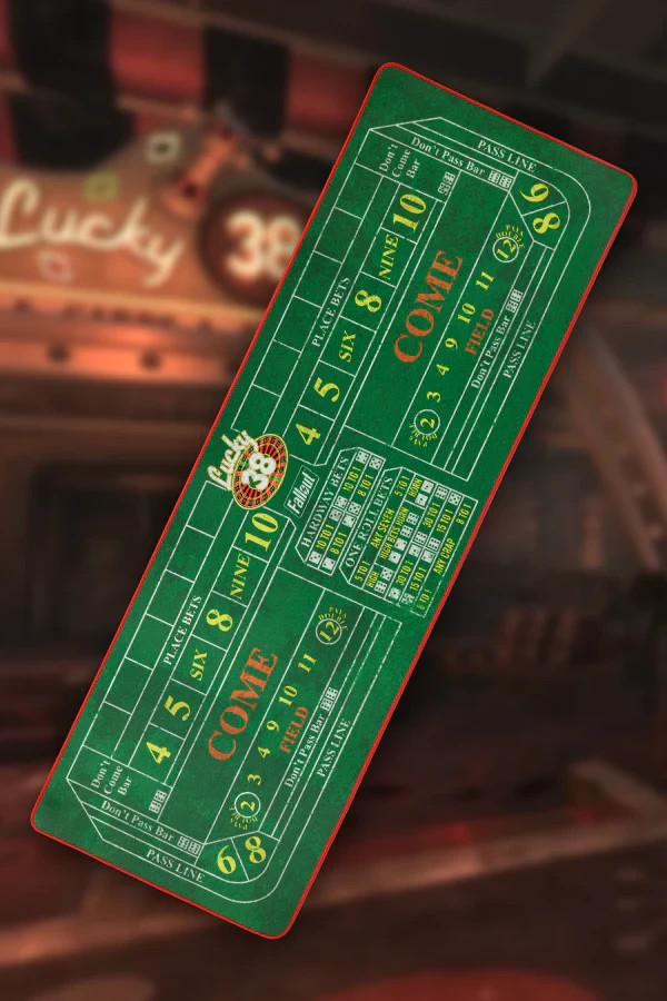 Fallout New Vegas Lucky 38 Craps Table Casino Oversized Mouse Pad Desk Mat NEW