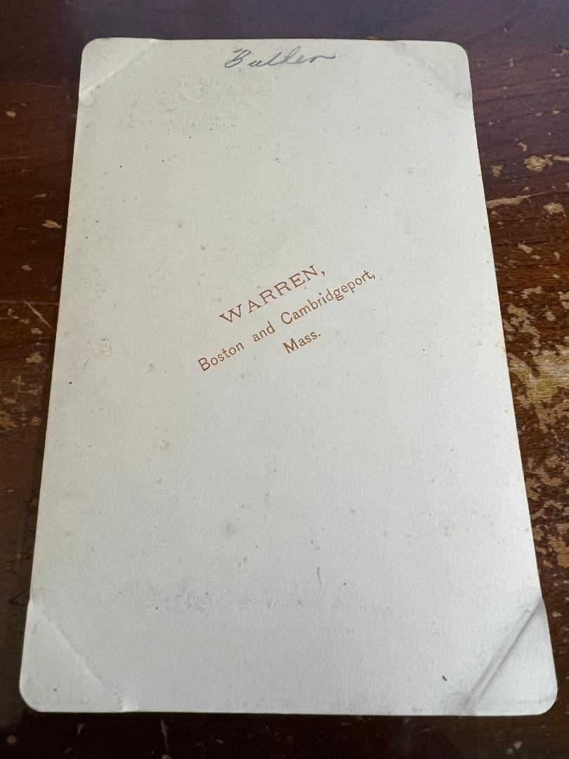 Warren Cabinet Card of Congressman/General Benjamin Butler