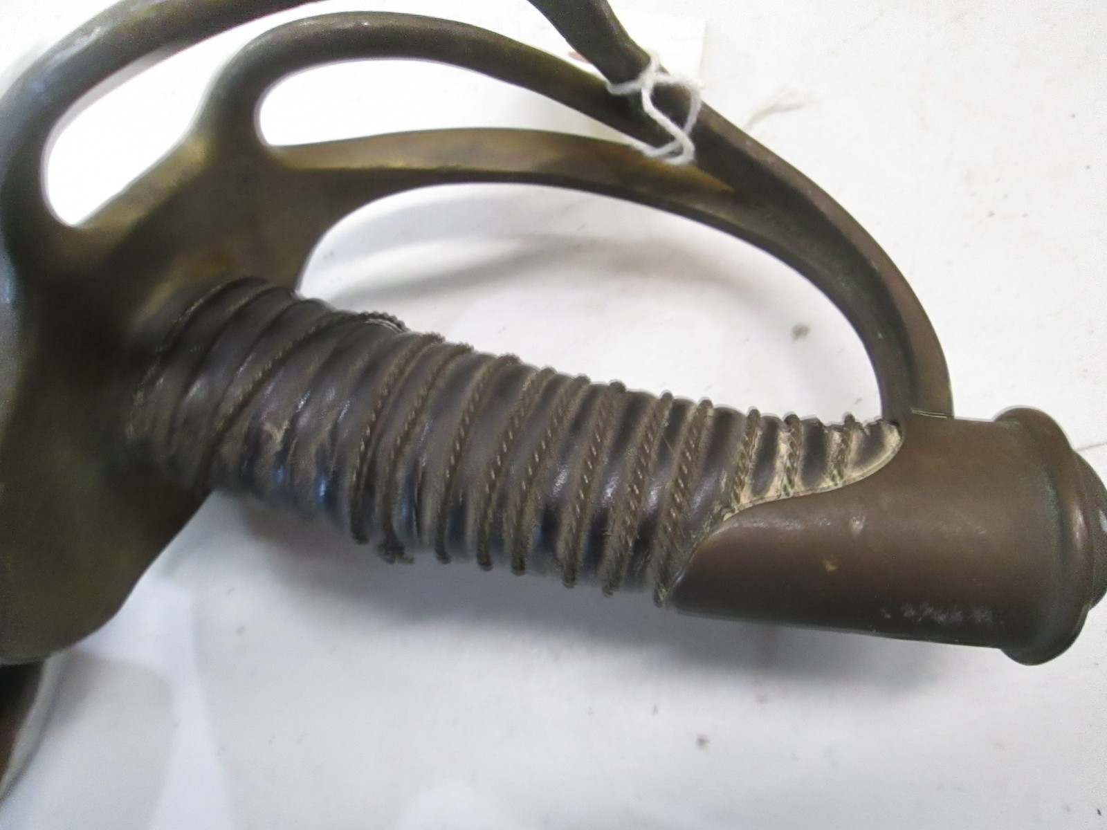 US CIVIL WAR CAVALRY SWORD CONFEDERATE? & SCABBARD GERMAN IMPORT MARKED R &C 124