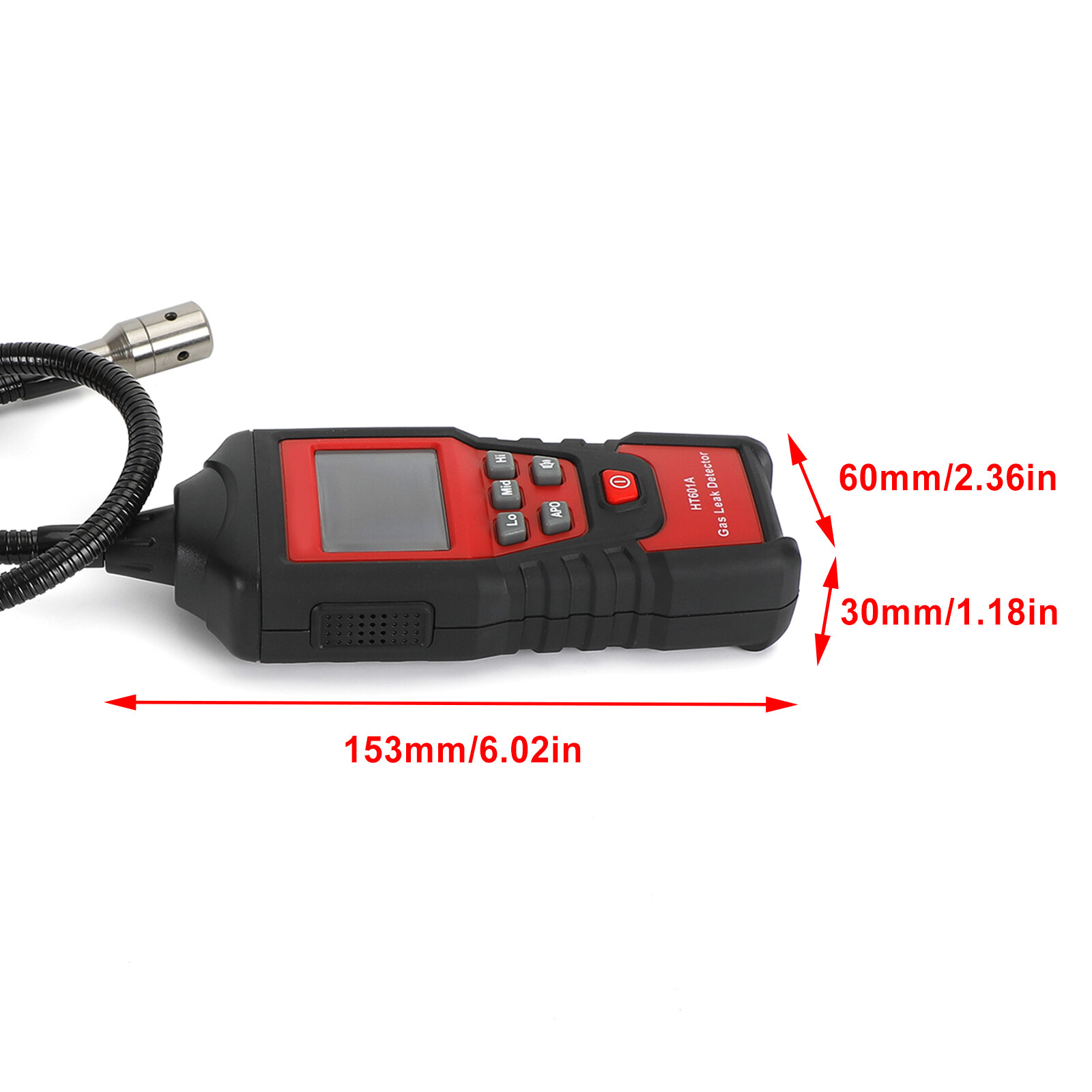 Combustible Natural Gas Propane Leak Detector Portable LCD Tester Visual Leakage