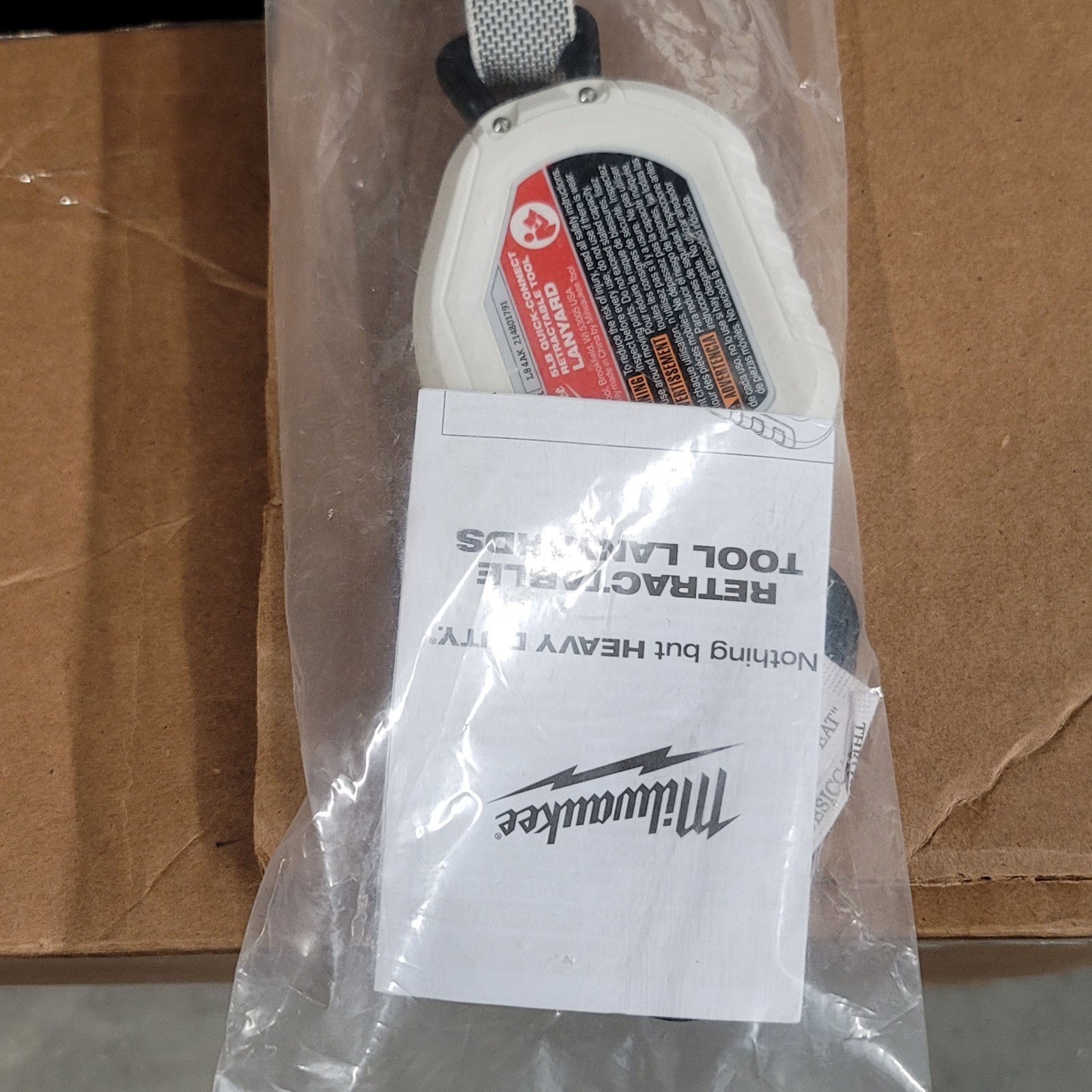 Milwaukee Tool 48-22-8825 50" Retractable Tool Lanyard 5 lbs Quick Connect