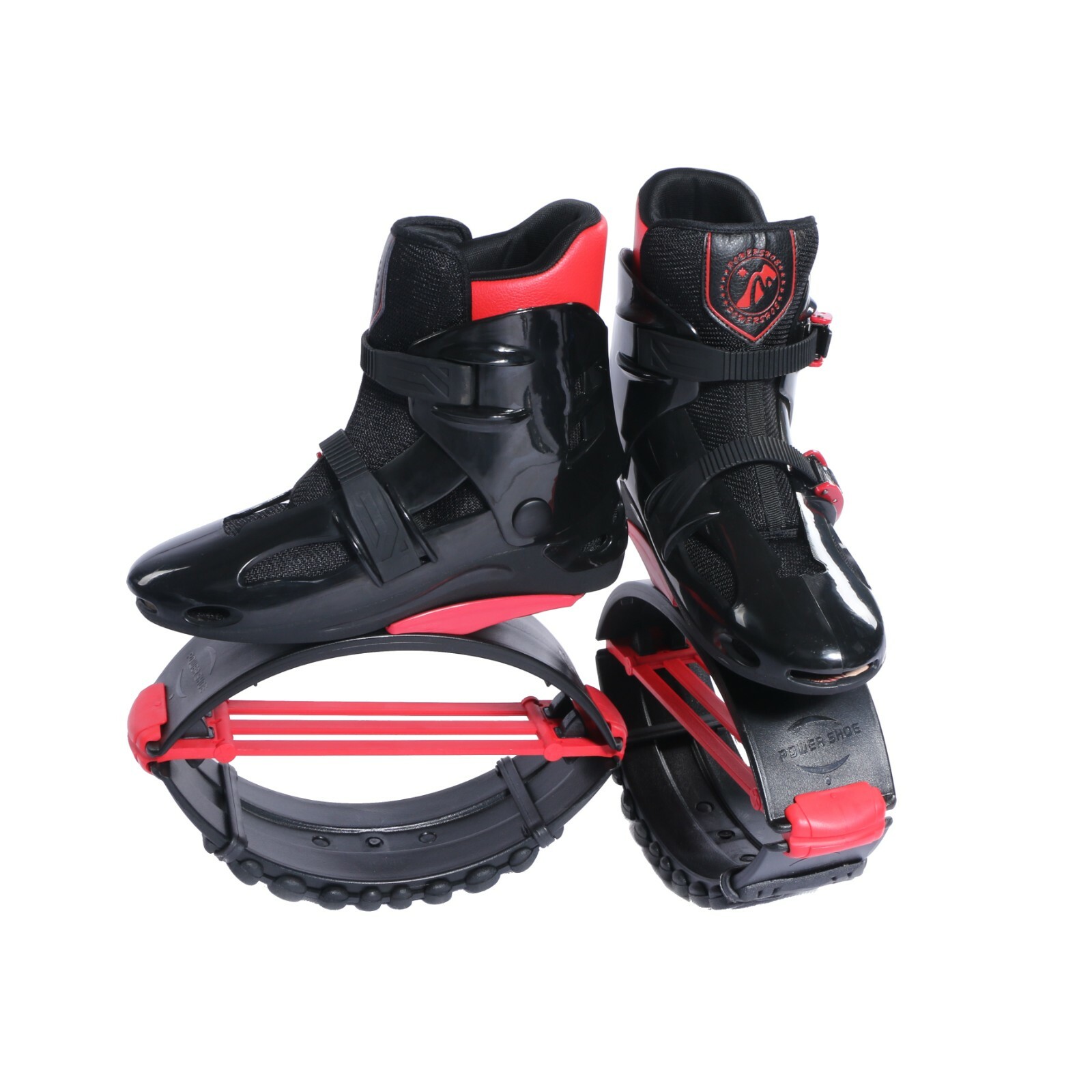 Joyfay Jumping Shoes Black-Red Fitness Bouncy Boots Unisex, XL XXL