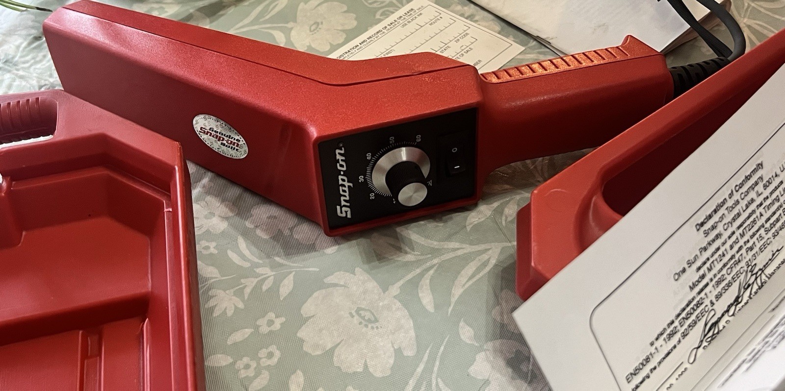 Snap On Timing Light Vintage Automotive Tested Pb103b Tach/advance Computerized