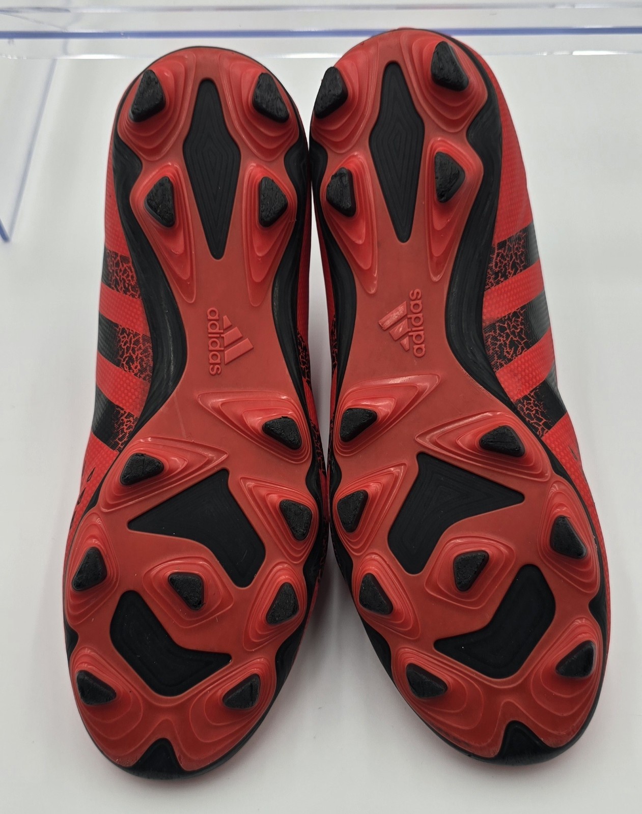 ADIDAS Predator Red/Black Soccer Cleats Size 6