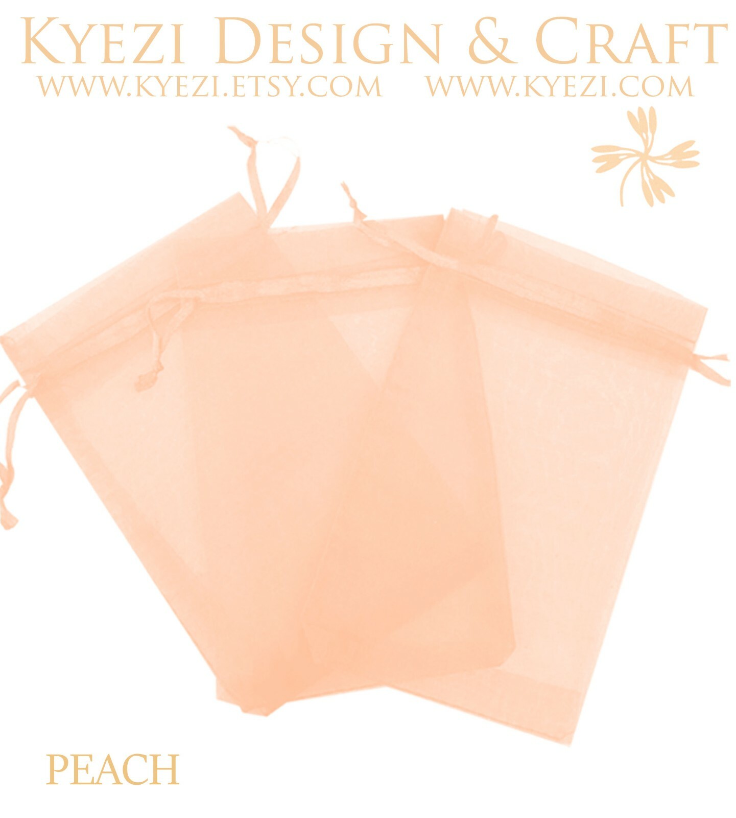 2"x3" Sheer Drawstring Organza Bags Jewelry Pouches Wedding Party Favor Gift Bag
