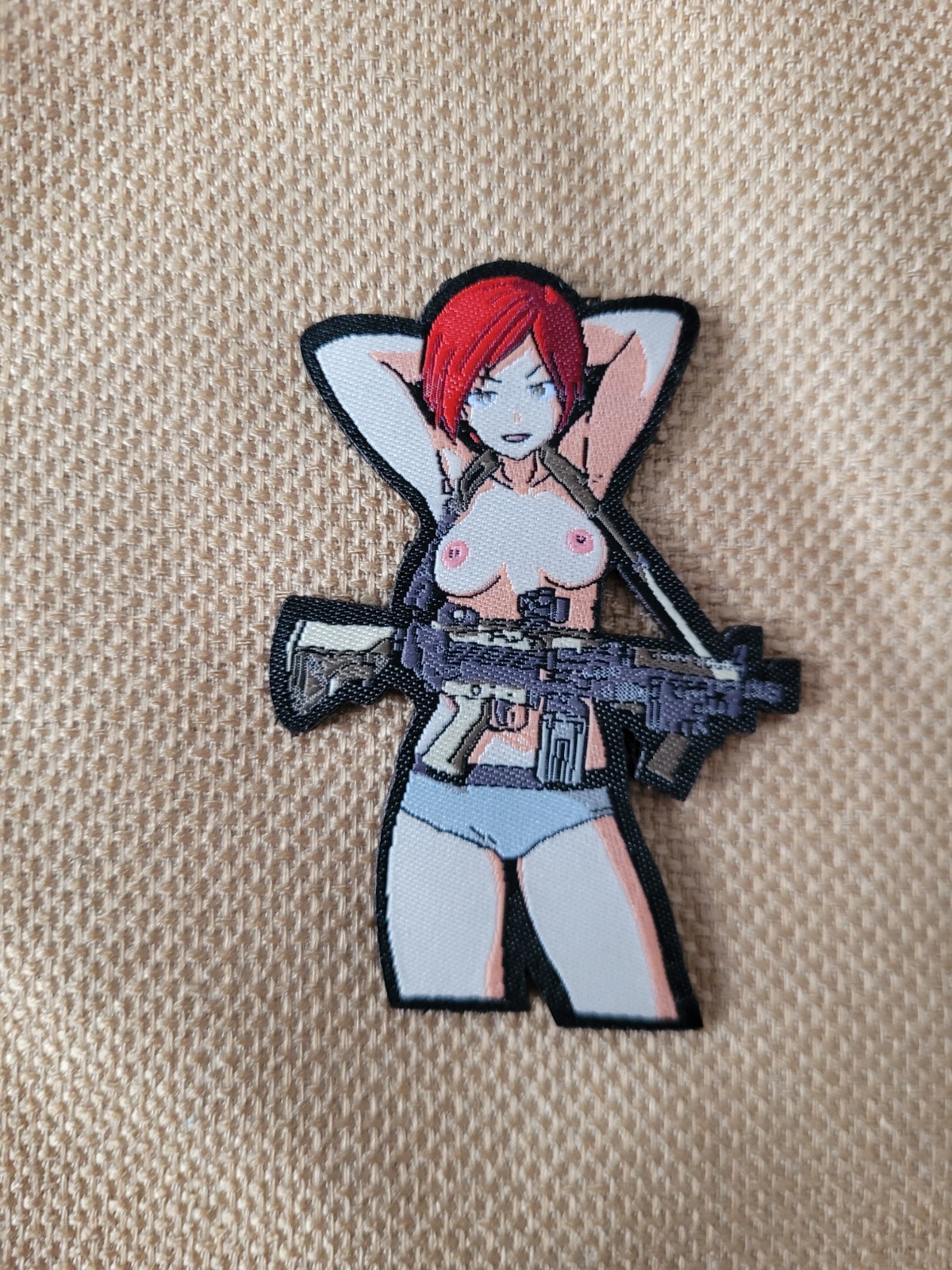 Boobies Nude Anime Patch Morale Tactical Hook Weapons Grade Waifu Girl NSFW