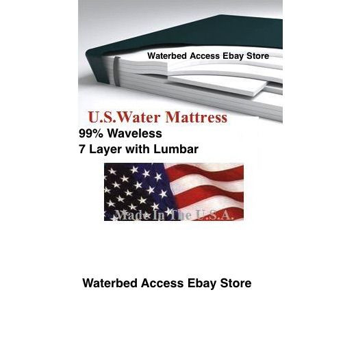 Eastern King Softside Waterbed Mattress Replacement Bladder 99% Support