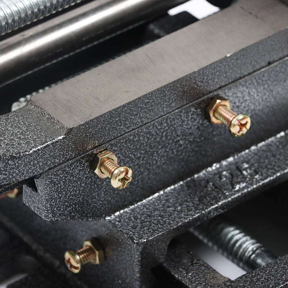 5" Cross Slide Vise Drill Press X-Y Clamp Heavy Duty Machine Metal 2 Way Black