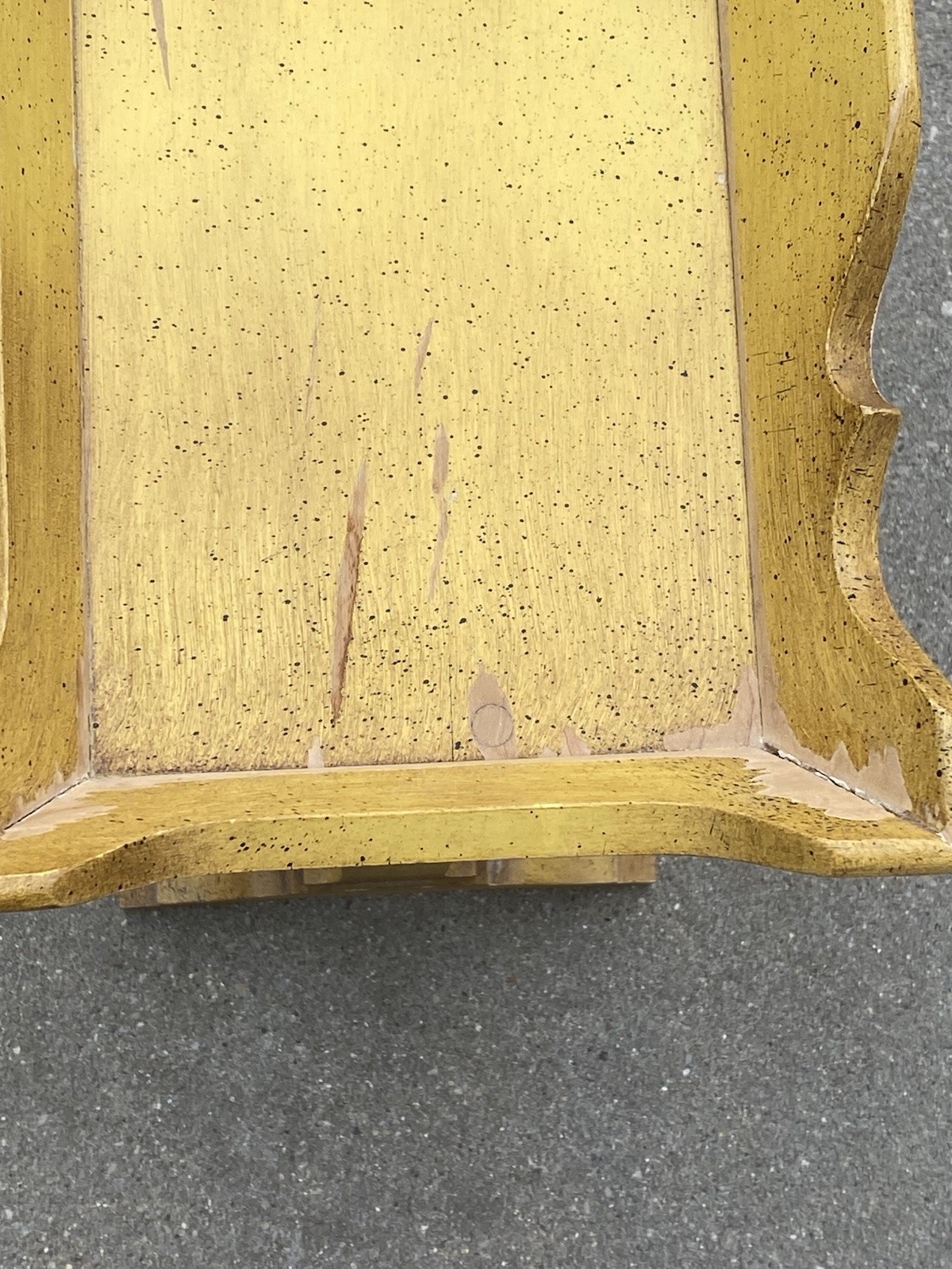 Tell City Chair Company Solid Hard Rock Maple Antique Yellow 3 Tier Side Table