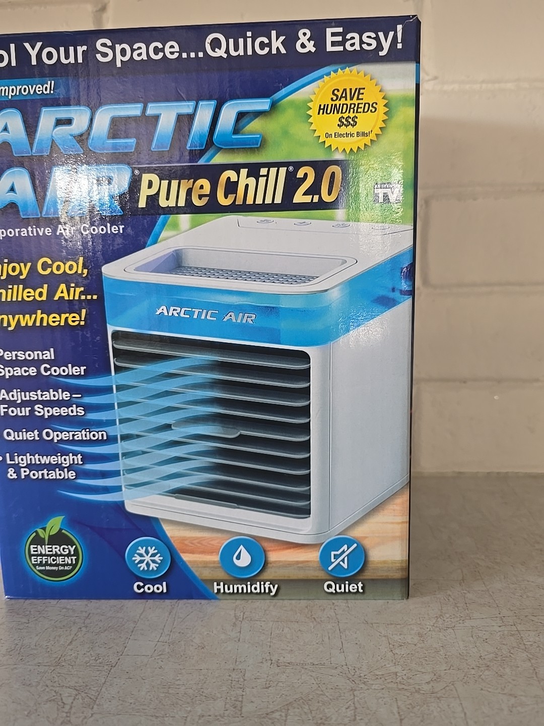 Arctic Air Pure Chill 2.0, Personal Space Cooler, Evaporative Air Chiller