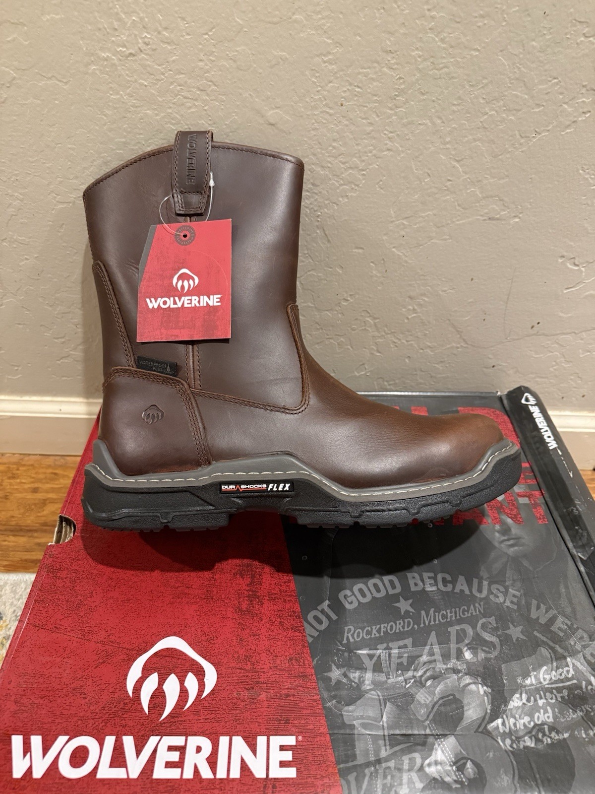 WOLVERINE RAIDER DURASHOCK MEN Multi Sizes WATERPROOF CARBONMAX PEANUT W211129