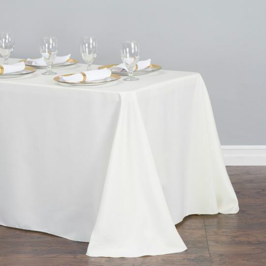 1/10 pack 90 x 156 in. Rectangular Polyester Tablecloths,33 Color Wedding Event