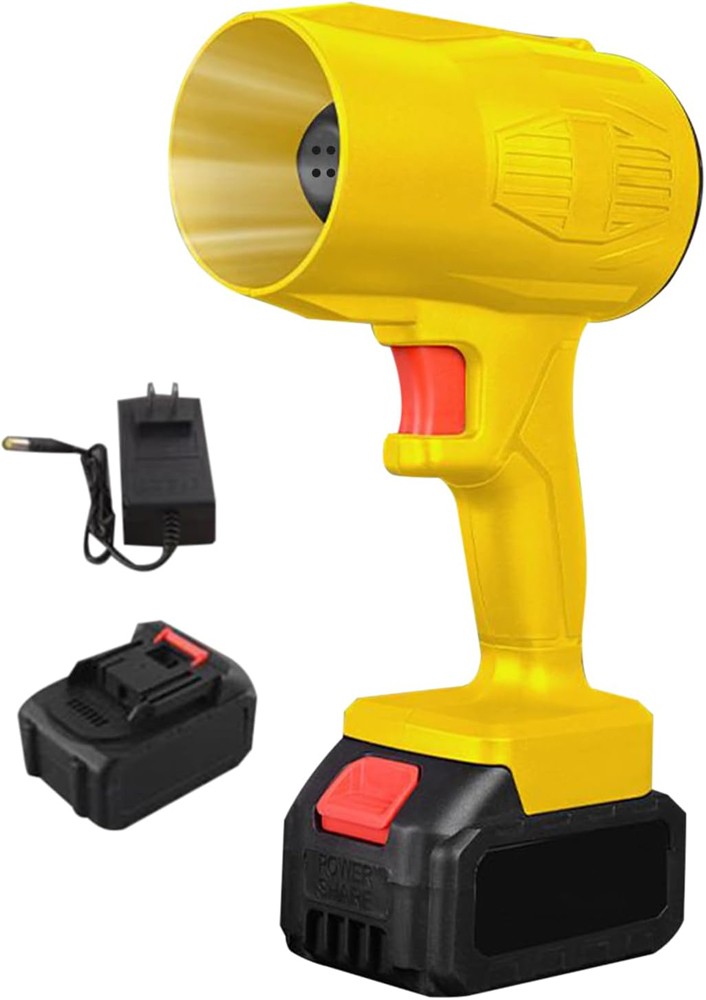 500000RPM Cordless Leaf Blower 700CFM 1500G Air Turbo Blower with 2 Batteries