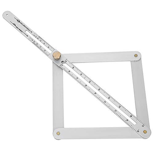 Corner Angle Finder, 4?Fold Multifunctional Angle Measuring Ruler, 0-170°