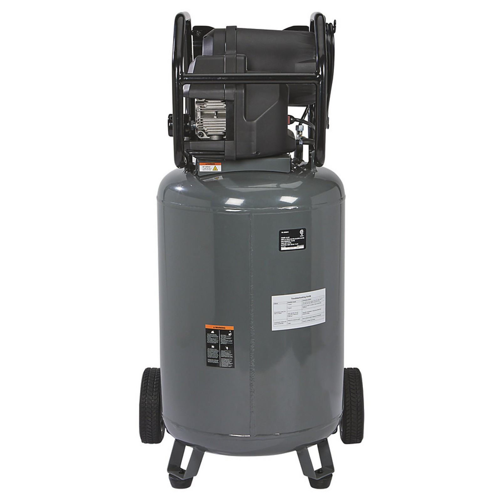 Klutch 29-Gallon Air Compressor, 2.5 HP, 120 Volts, 175 PSI