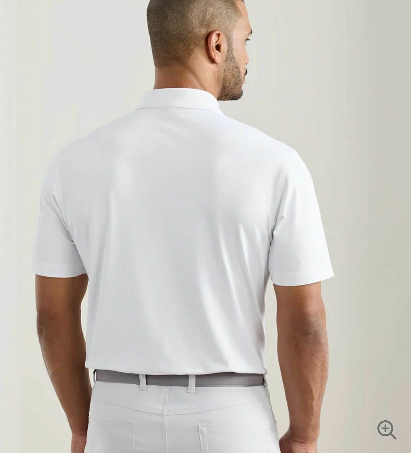 Peter Millar Men's Solid Performance Jersey Polo Golf Shirt