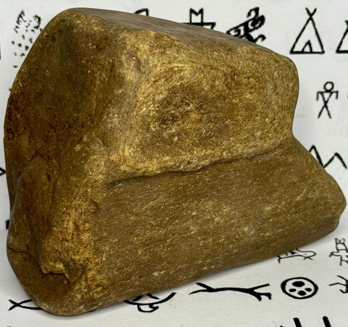 Native American Indian Authentic Artifact Stone Carved Effigy, 2 lb 13 oz • VA