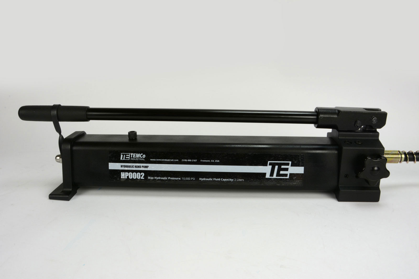 TEMCo Manual Hand Hydraulic Power Pack Pump 2 Stage 10,000 PSI 122 in3 Capacity