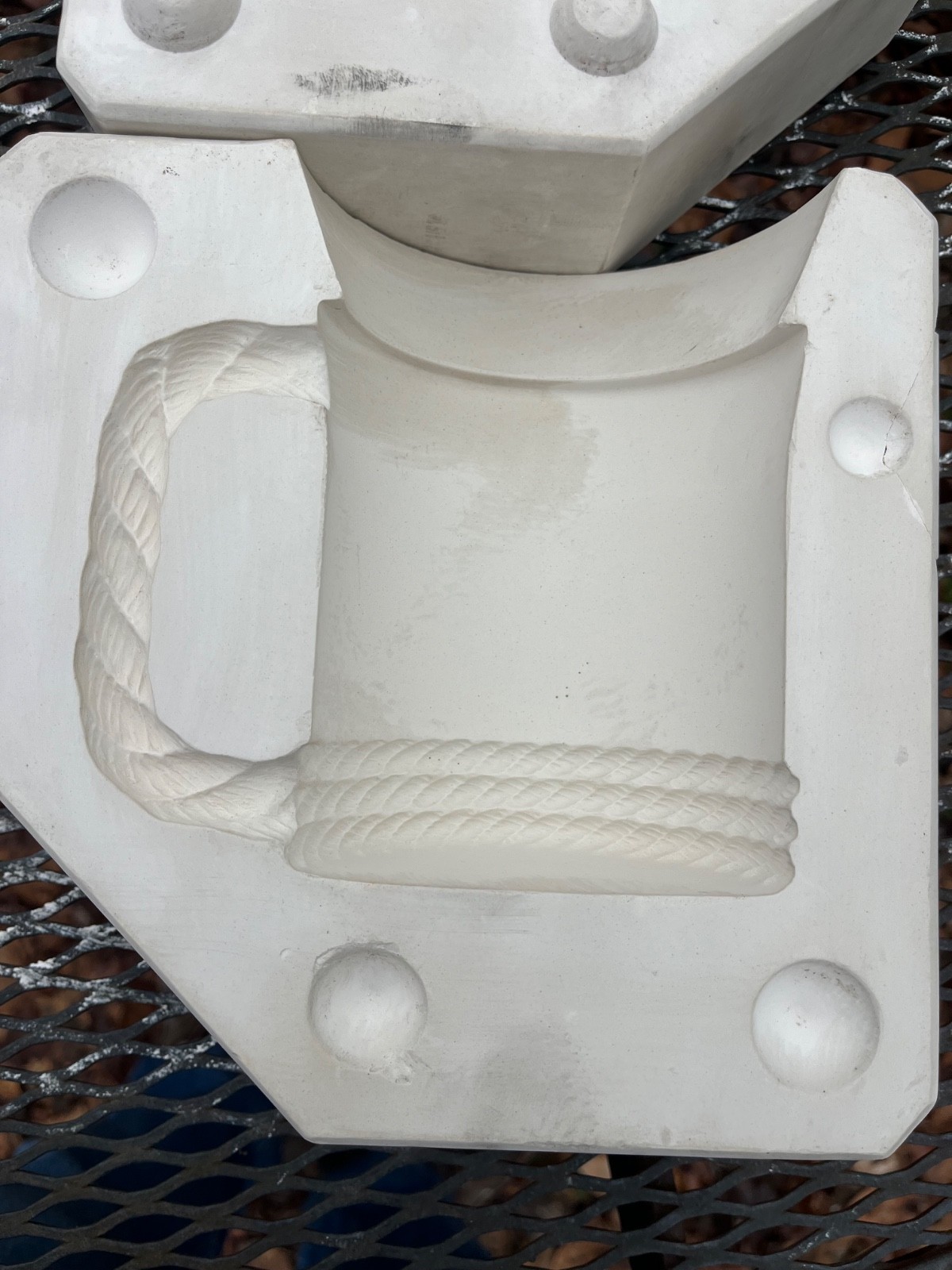 Vintage Duncan Rope Mug Slip Casting Mold 143B