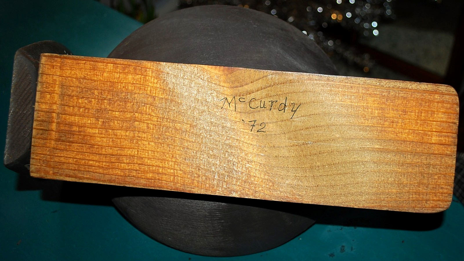 Vtg Hand Carved WOODEN TURKEY BOWL Painted FOLK ART Thanksgiving Centerpiece 14"