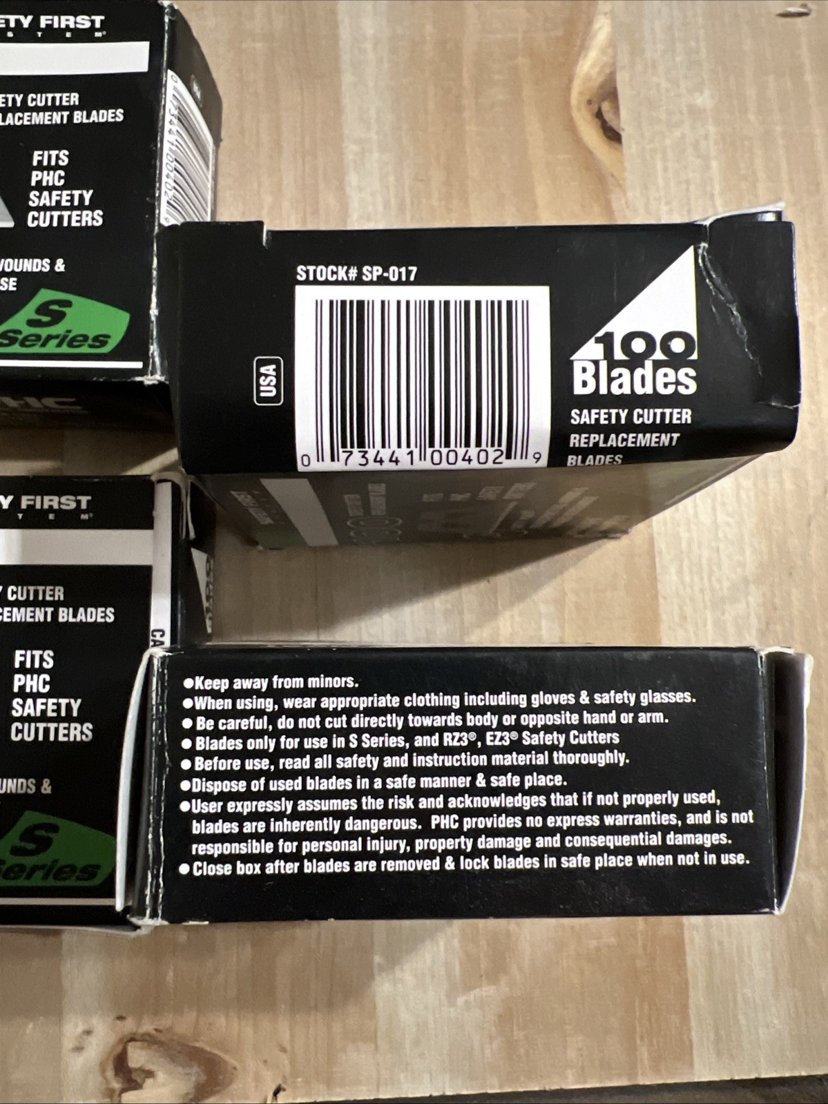 Pacific Handy Cutter SP017 Safety Point Blade for PHC Safety Cutters 4 boxes 100