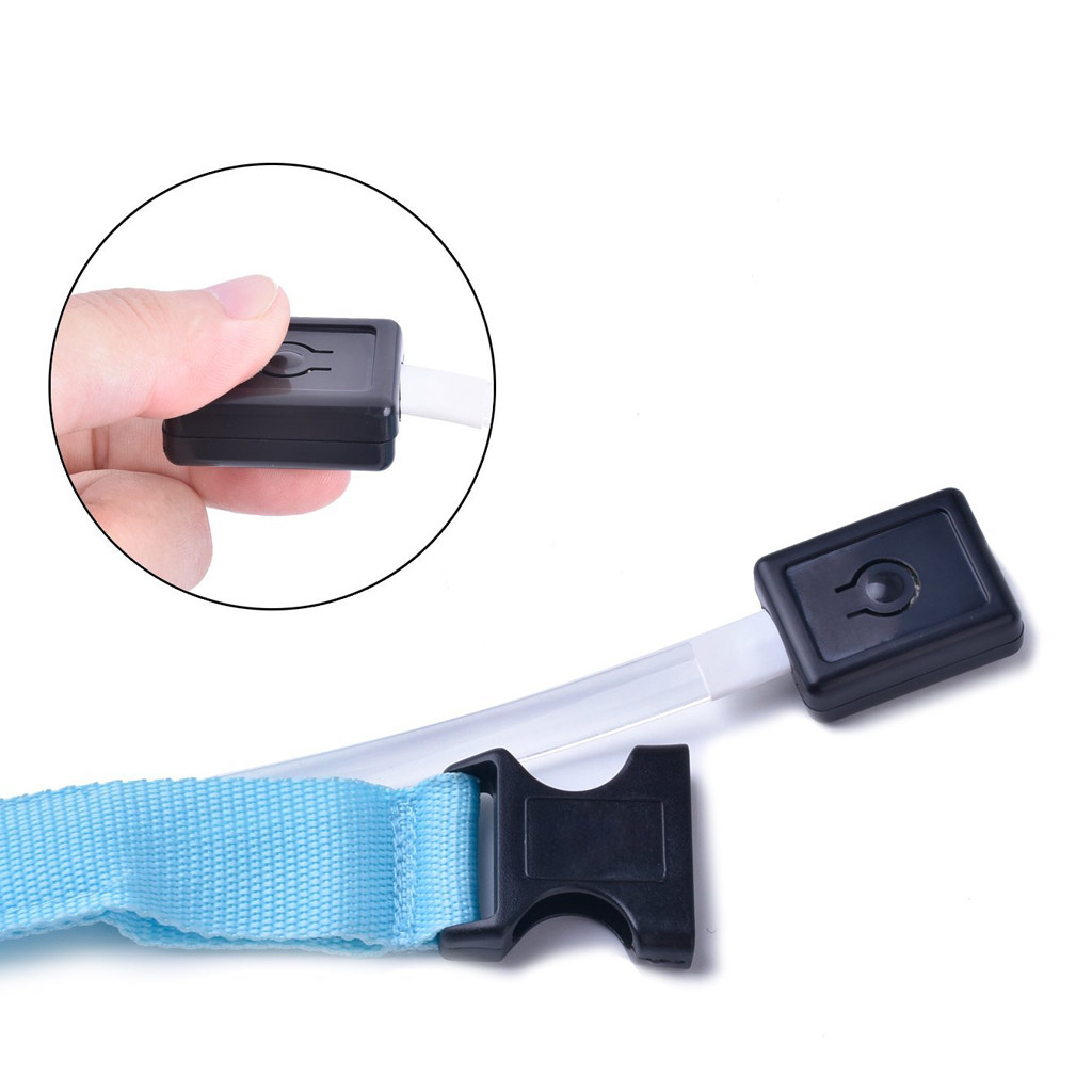 RECHARGEABLE USB LED Dog Pet Light Up Safety Collar Night Glow Adjustable Bright